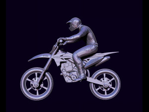 Racer and motorcycle Modelo de Impressão 3D