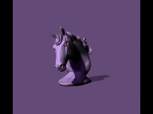 Horse bust 3Dプリントモデル