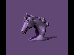 Horse bust 3Dプリントモデル