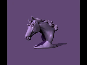 Horse bust 3D Print Model