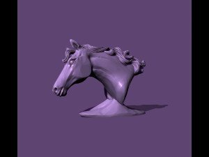 Horse bust 3Dプリントモデル