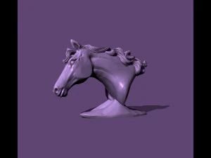Horse bust 3D Print Model