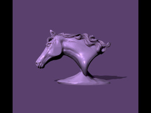 Horse bust 3Dプリントモデル