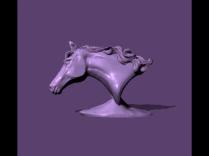 Horse bust 3D Print Model