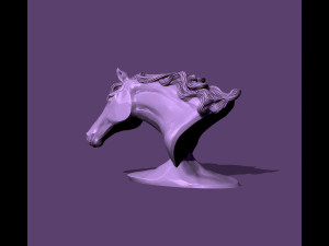 Horse bust 3Dプリントモデル