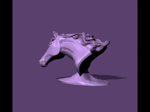 Horse bust 3D Print Model