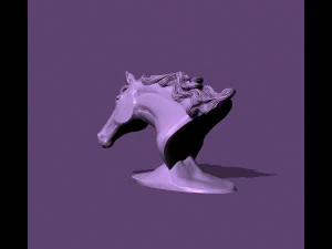 Horse bust 3D Print Model