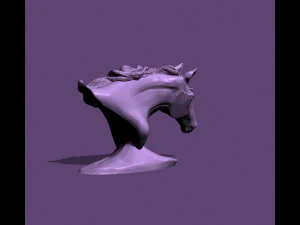 Horse bust 3D Print Model