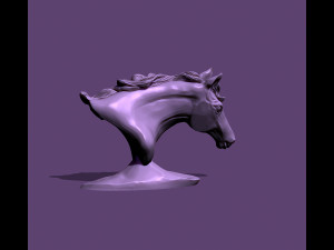 Horse bust 3Dプリントモデル
