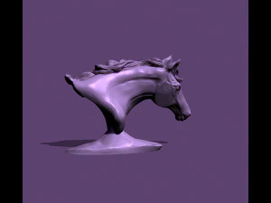 Horse bust 3D Print Model