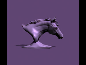 Horse bust 3Dプリントモデル