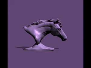 Horse bust 3D Print Model