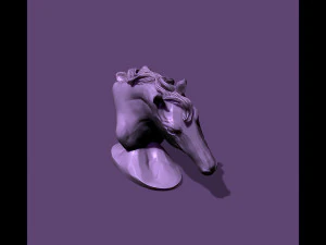 Horse bust 3D Print Model