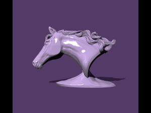 Horse bust 3D Print Models