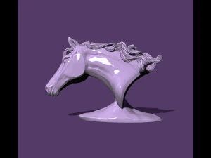 Busto de cavalo Modelo de Impressão 3D