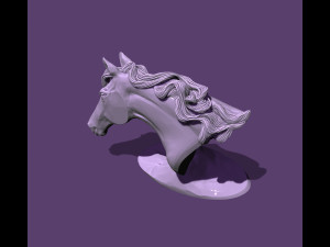 Horse bust 3Dプリントモデル