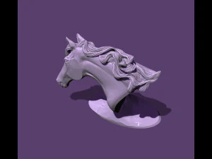 Horse bust 3D Print Model