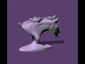 Horse bust 3Dプリントモデル