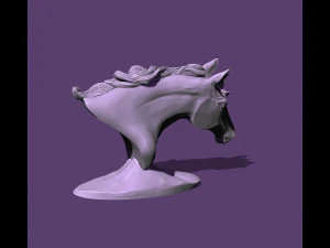 Horse bust 3D Print Model