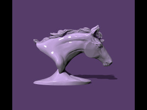 Horse bust 3Dプリントモデル