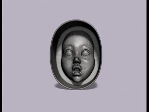 Molds for casting silicone molds of childrens faces 3D Print Model