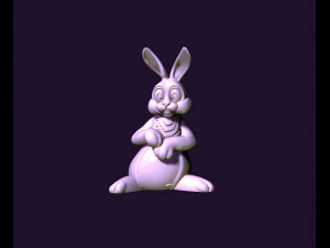 mainan kelinci Model Cetak 3D