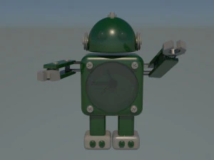 robot clock 3D Model