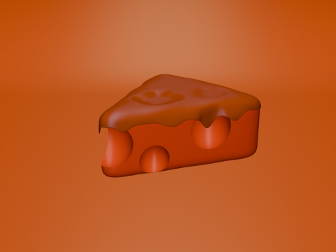 An Appetizing Piece of Cheese 3D Model