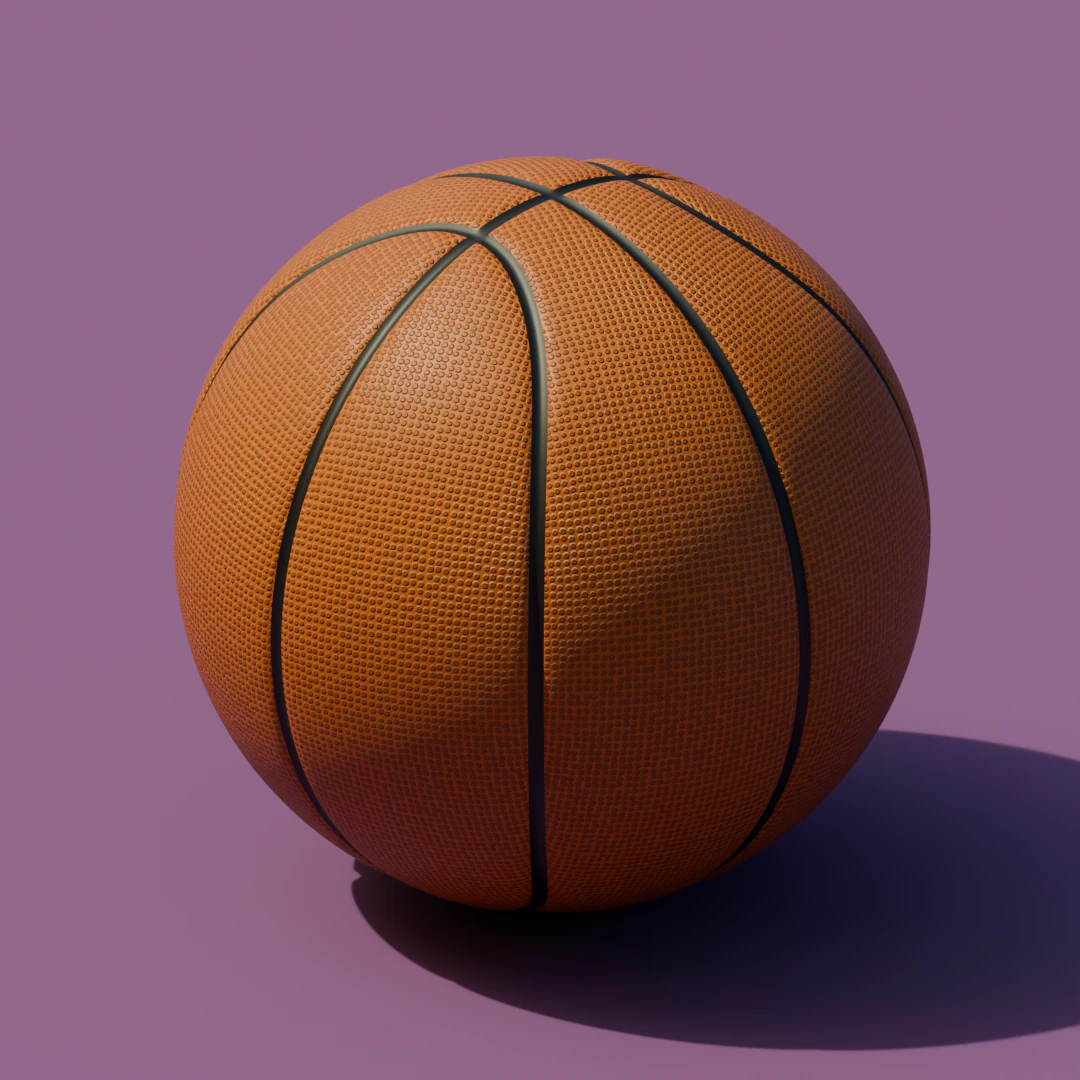 Basketball 3D Model .c4d .max .obj .3ds .fbx .stl .blend 