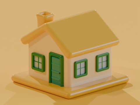 A Fairy-Tale House in Isometric View 3Dモデル