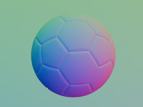 Realistic 3D Soccer Ball Modelo 3D