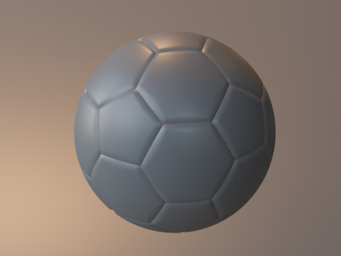 Realistic 3D Soccer Ball Modelo 3D