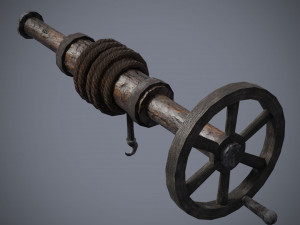Game Ready Water Well Model 3D