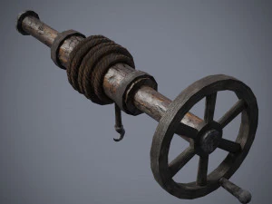 Game Ready Water Well 3D Model