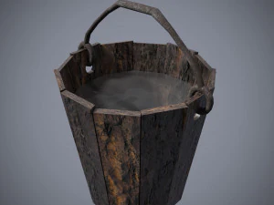 Game Ready Water Well 3D Model