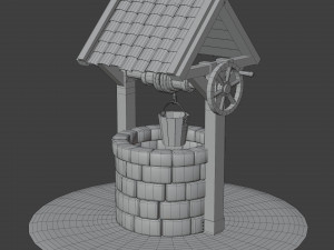 Game Ready Water Well Model 3D