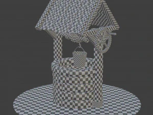 Game Ready Water Well 3D Model