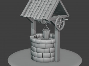 Game Ready Water Well Model 3D
