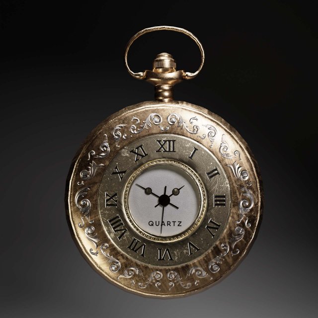 Game Ready Vintage Pocket Watch Model 3D .c4d .max .obj .3ds .fbx .stl .blend 
