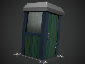 Lowpoly Cartoon Fishing Boat Model 3D