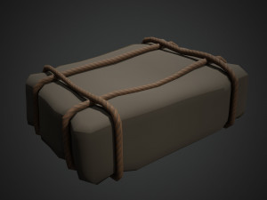 Lowpoly Cartoon Fishing Boat Model 3D