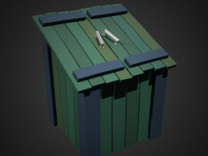 Lowpoly Cartoon Fishing Boat Model 3D