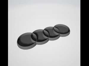 아우디 라벨 3D 모델