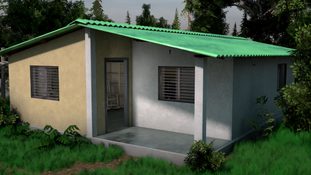 venezuelan rural house 3D Модель .c4d .max .obj .3ds .fbx .stl .blend 