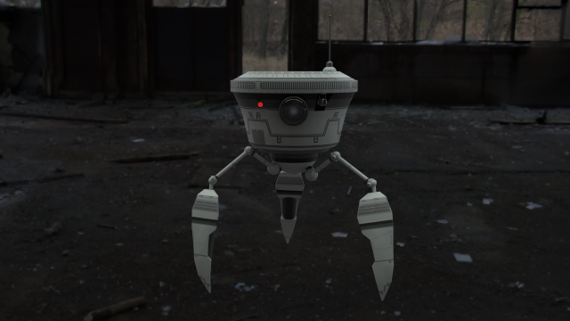 Little watchdog robot 3D मॉडल .c4d .max .obj .3ds .fbx .stl .blend 