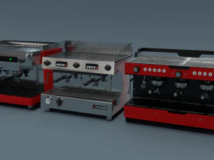 3 kahve makinesi koleksiyonu 3D Model