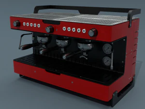 Collection of 3 coffee machines 3D Model