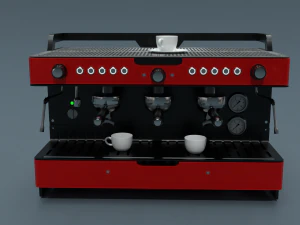 Collection of 3 coffee machines 3D Model