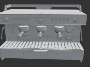 Collection of 3 coffee machines 3D Model