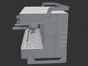Collection of 3 coffee machines 3D Model